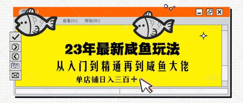 图片[1]-23年最新咸鱼玩法，从0-1单号日入300-人生海web技术分享