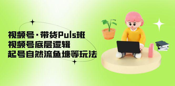 图片[1]-视频号·带货Puls班，视频号底层逻辑，起号自然流鱼塘等玩法-人生海web技术分享