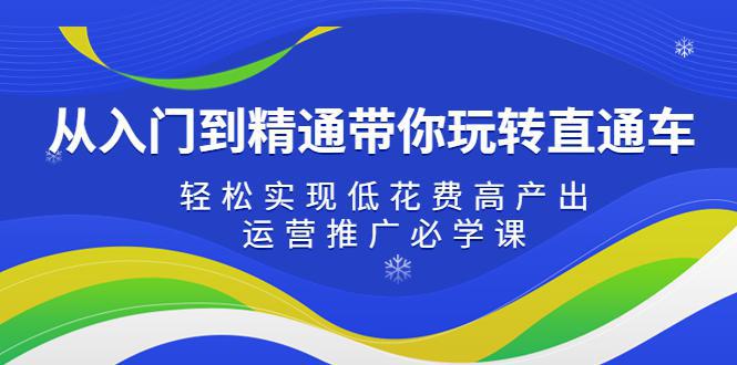 图片[1]-从入门到精通带你玩转直通车：轻松实现低花费高产出，35节运营推广必学课-人生海web技术分享