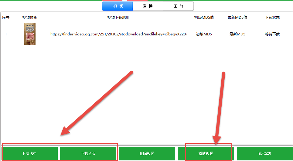 选择视频下载方式