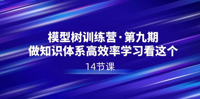 图片[1]-模型树特训营·第九期，做知识体系高效率学习看这个（14节课）-阿灿说钱