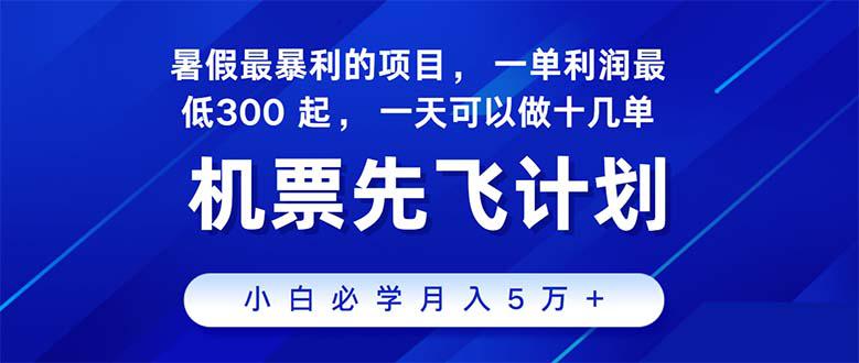 图片[1]-2024暑假最赚钱的项目，暑假来临，正是项目利润高爆发时期。市场很大-阿灿说钱