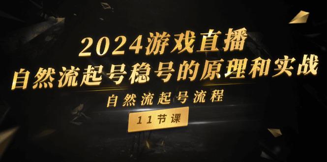 图片[1]-2024游戏直播-自然流起号稳号的原理和实战，自然流起号流程（11节）-阿灿说钱