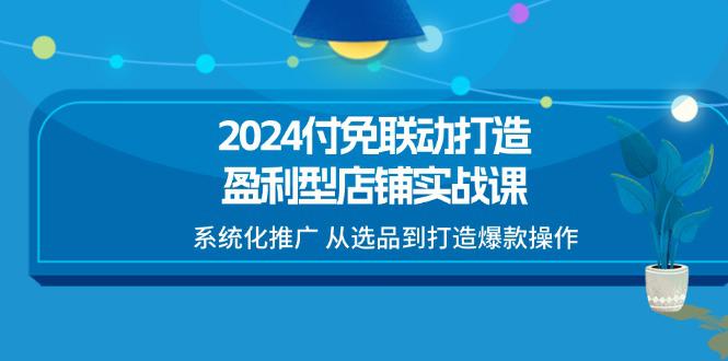 图片[1]-2024付免联动-打造盈利型店铺实战课，系统化推广 从选品到打造爆款操作-阿灿说钱