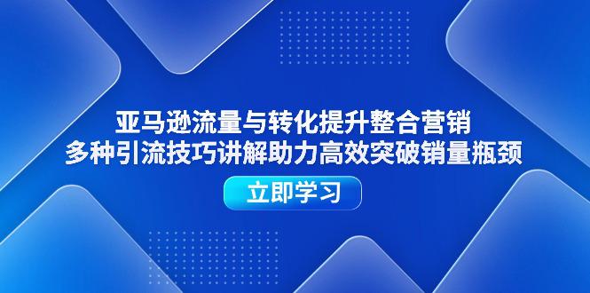 图片[1]-亚马逊流量与转化提升整合营销，多种引流技巧讲解助力高效突破销量瓶颈-阿灿说钱